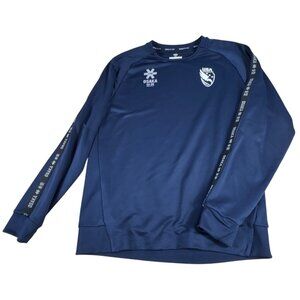Osaka USA Performance Sz L Sportswear Navy Blue Long Sleeve Pullover Athletic